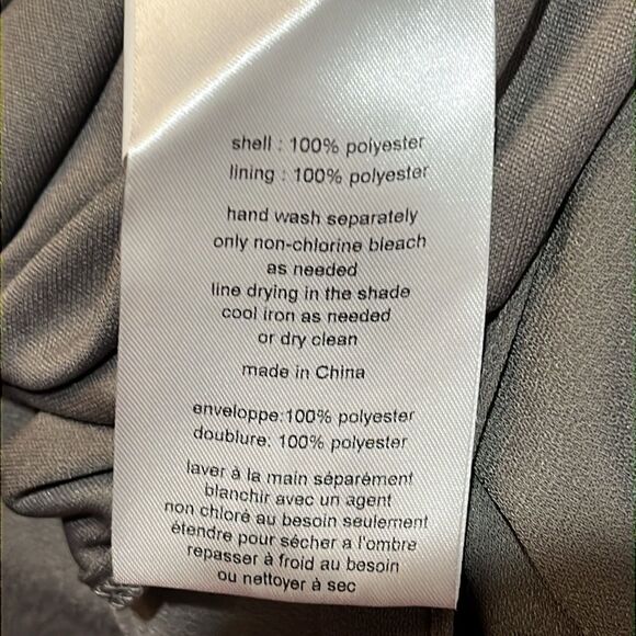 Vera Wang WHITE Gray Gown With Open Sleeves - Picture 7 of 7